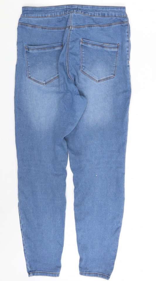 papay Womens Blue Denim Straight Jeans Size 12 L28 in