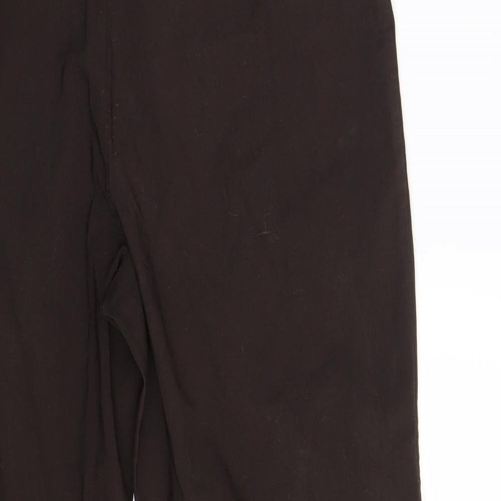 Preworn Womens Brown Capri Trousers Size 30 in L21 in
