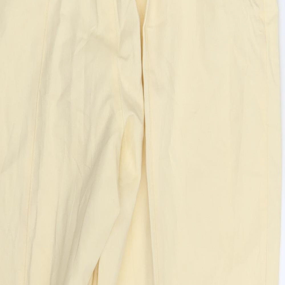 Preworn Womens Ivory Dress Pants Trousers Size 14 L27 in