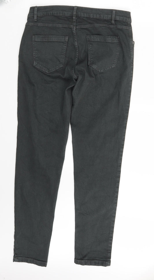 Up Fashion Womens Grey Denim Skinny Jeans Size 10 L30 in