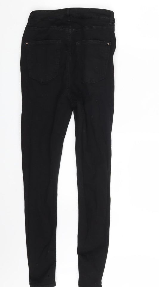 Very Womens Black Denim Skinny Jeans Size 12 L27 in