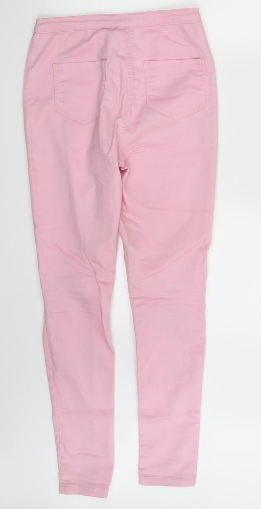 Parisian Womens Pink Denim Jegging Leggings Size 10 L28 in