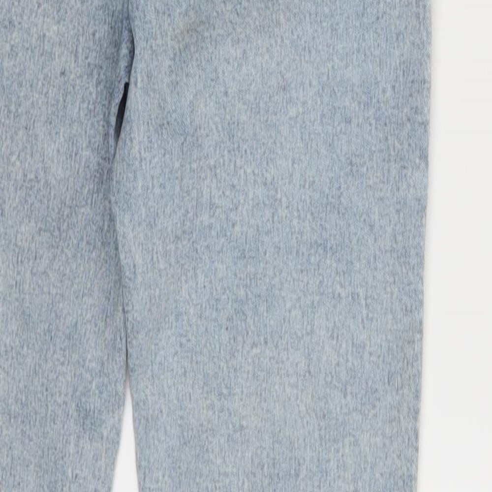 Zara Womens Blue Denim Jegging Leggings Size 6 L29 in