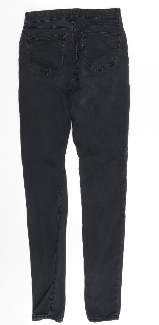 Topshop Womens Black Denim Skinny Jeans Size 26 in L32 in