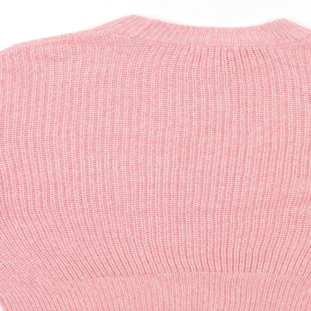 Topshop Womens Pink Knit Pullover Jumper Size S