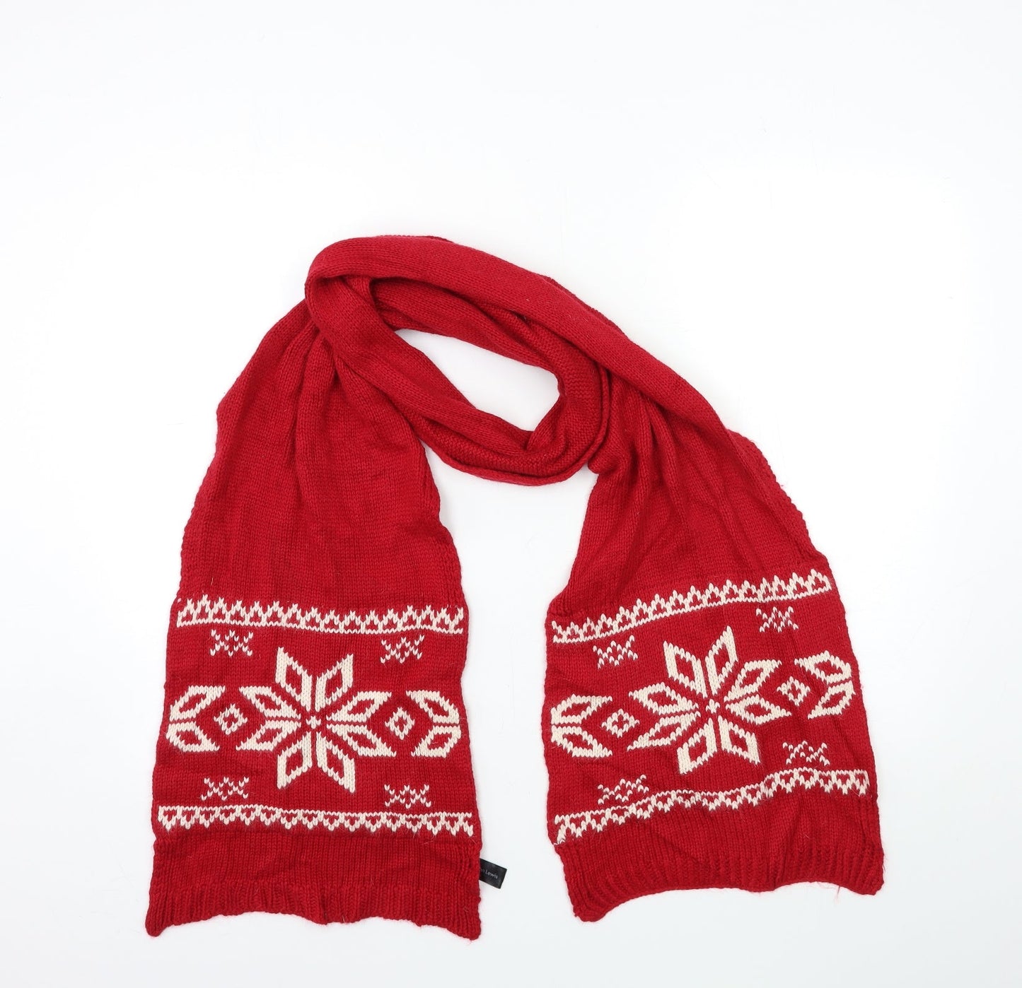 John Lewis Womens Red Scarf
