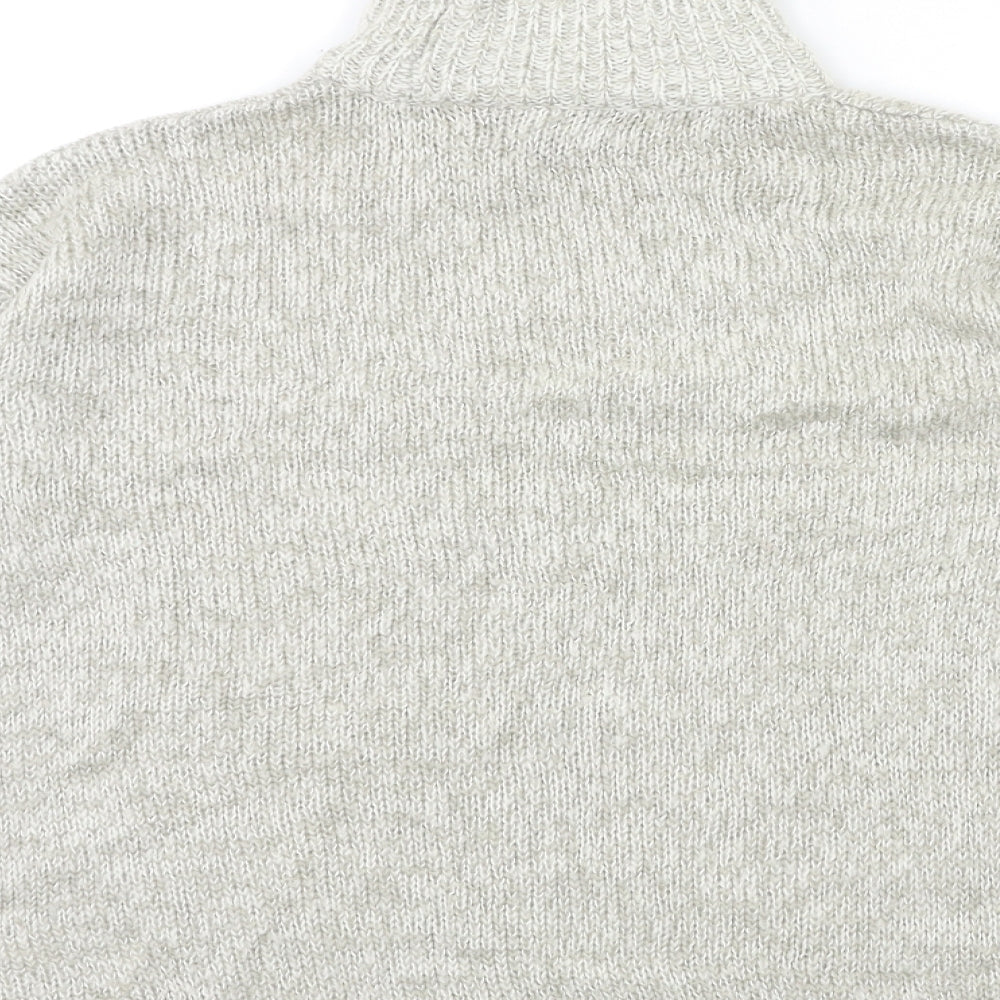 New Look Womens Grey Knit Pullover Jumper Size S