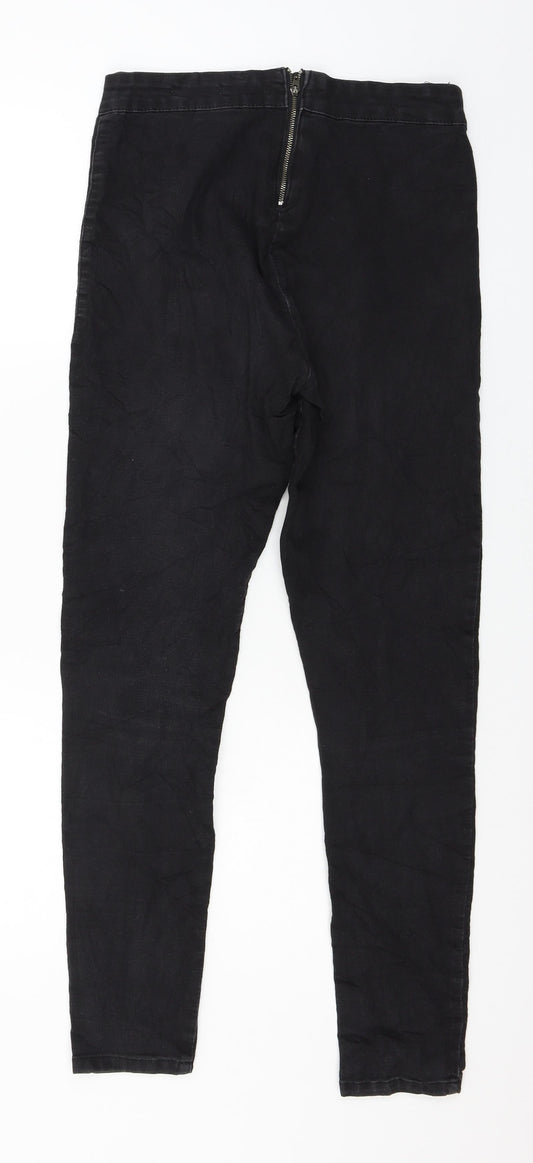 Crop Womens Black Denim Jegging Jeans Size 10 L27 in