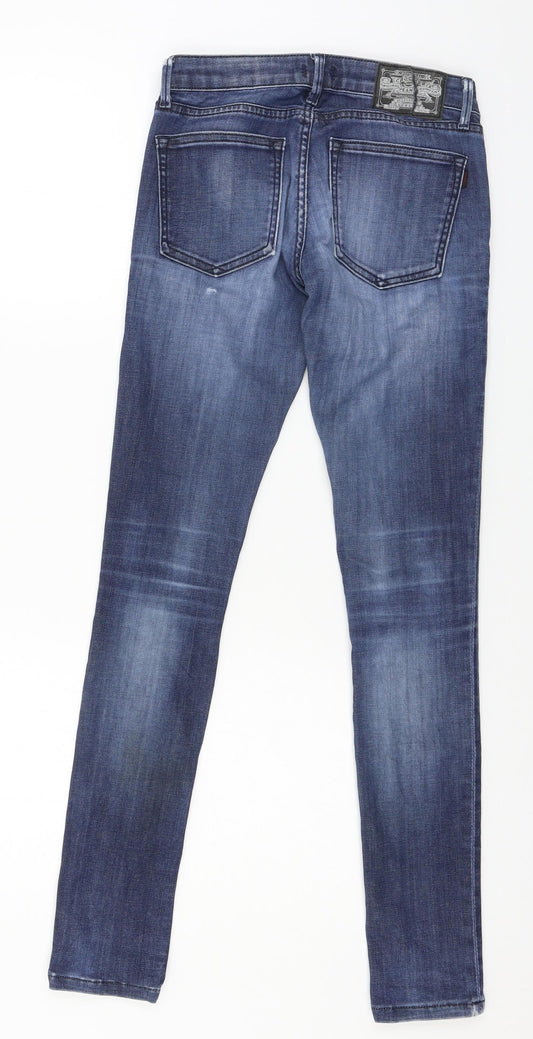 Crocker Womens Blue Denim Skinny Jeans Size 25 in L32 in