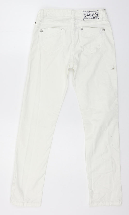 Blue Free Womens White Denim Skinny Jeans Size 27 in L29 in