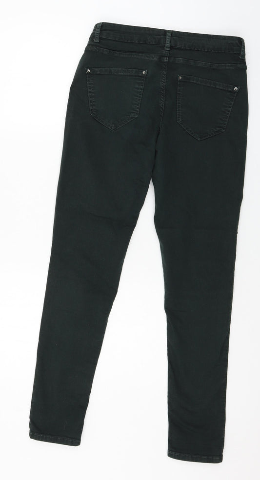 Hallhuber Womens Green Denim Skinny Jeans Size 10 L28 in