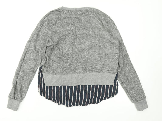 QED London Womens Grey Pullover Sweatshirt Size S