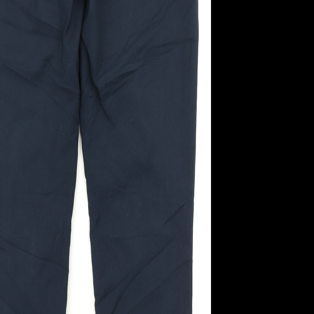 H&M Womens Blue Dress Pants Trousers Size 10 L24 in