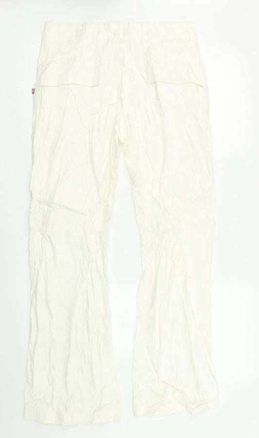 Carry Womens White Dress Pants Trousers Size L L29 in