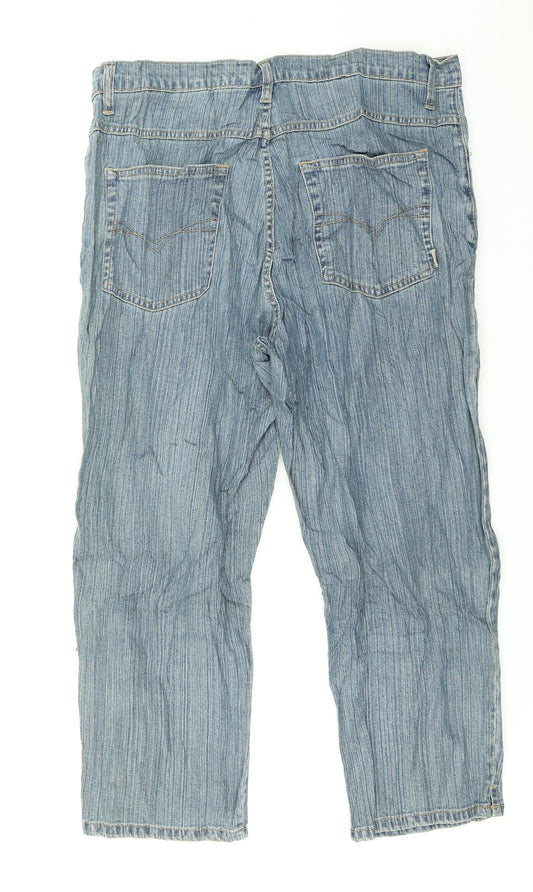 Plaza Womens Blue Denim Capri Jeans Size XL L21 in