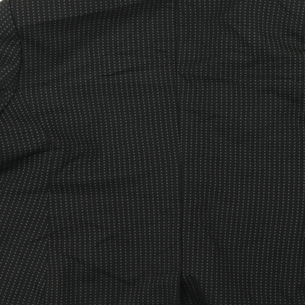 M&S Collection Womens Black Spotted Jacket Blazer Size 14