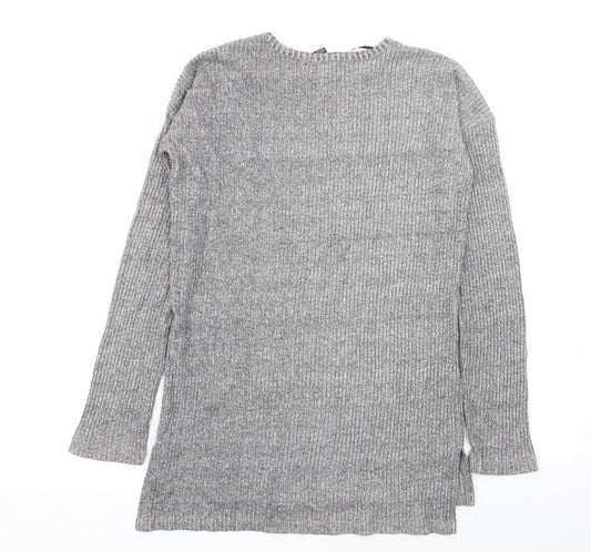 FOREVER 21 Womens Grey Basic T-Shirt Size M