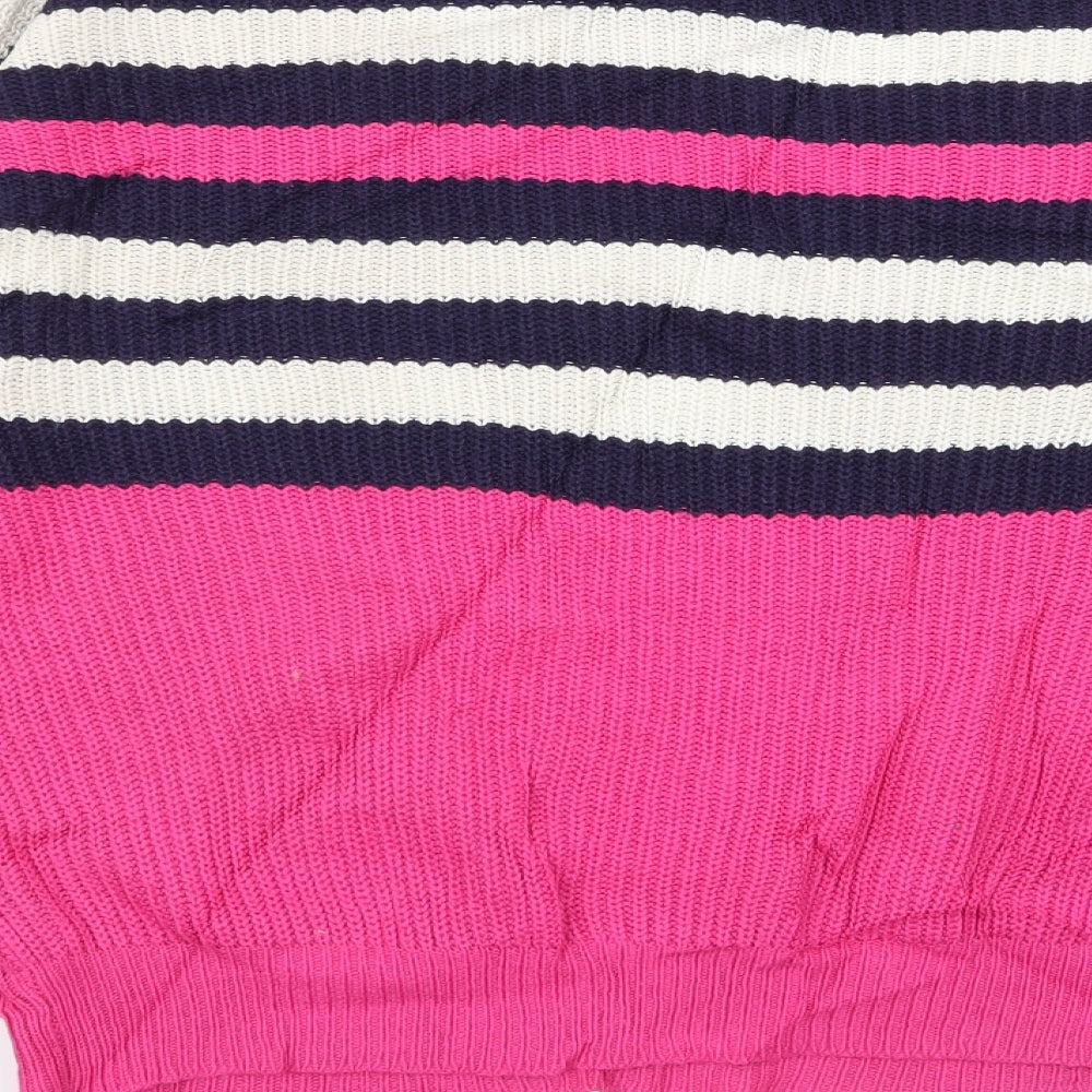 Studio Womens Multicoloured Striped Pullover Jumper Size 12 - size 12-14