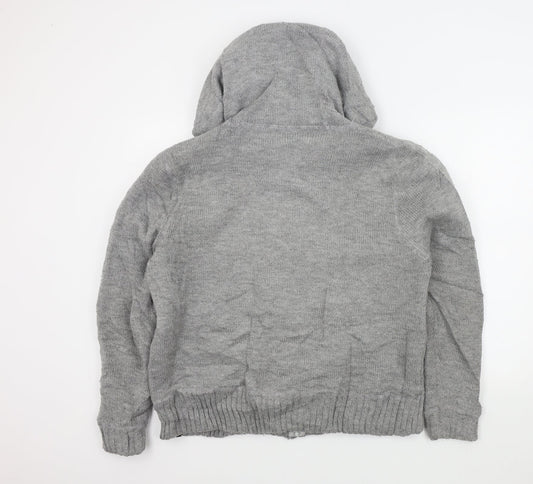 olas Mens Grey Full Zip Jumper Size S
