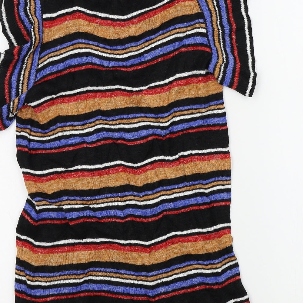 NEXT Womens Multicoloured Striped Pullover Jumper Size 10