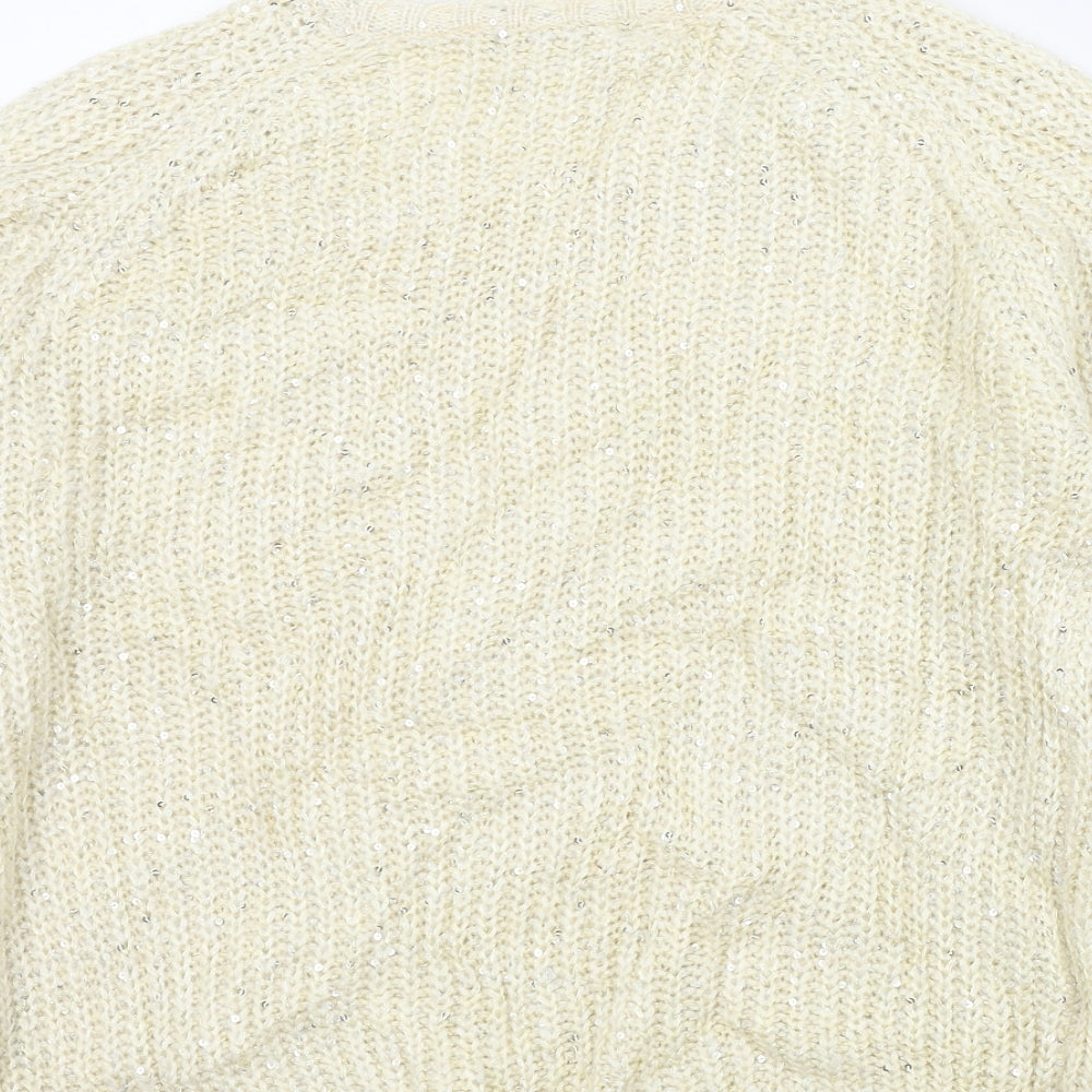 Primark Womens Beige Pullover Jumper Size 10
