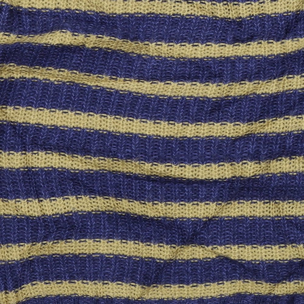 Louche Womens Blue Striped Pullover Jumper Size 10