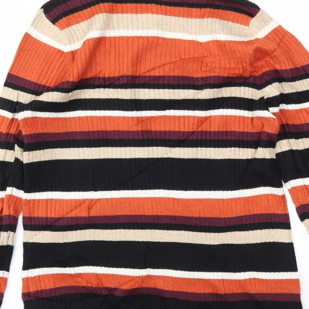 TU Womens Multicoloured Striped Pullover Jumper Size 14