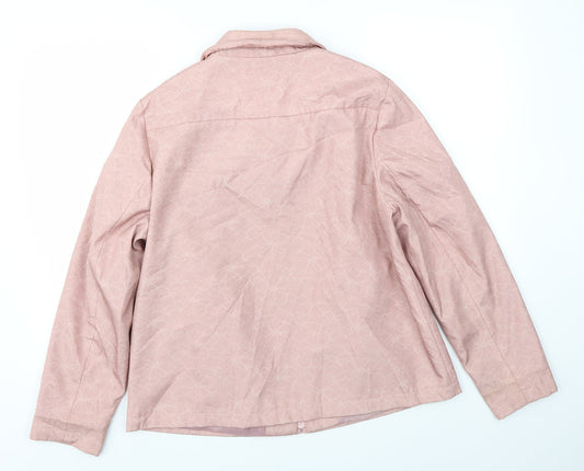 Bonmarché Womens Pink Jacket Coat Size 14