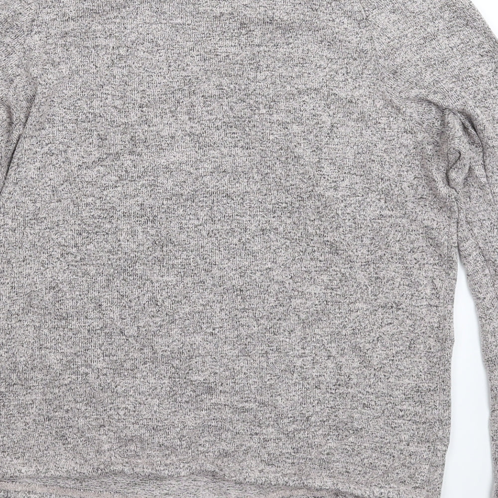 NEXT Womens Grey Solid Top Pyjama Top Size 8