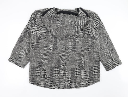 Marks and Spencer Womens Grey Geometric Jacket Size 14