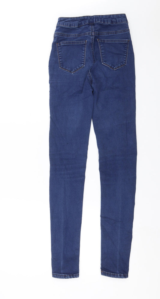 New Look Womens Blue Denim Skinny Jeans Size 8 L29 in