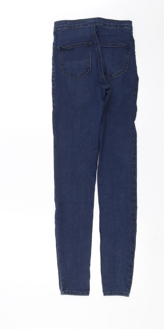 Topshop Womens Blue Denim Skinny Jeans Size 26 in L30 in