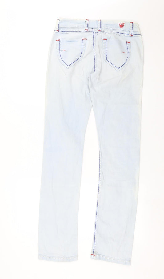 Soccx Womens Blue Denim Straight Jeans Size 29 in L32 in