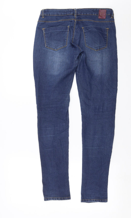 House Womens Blue Denim Skinny Jeans Size 10 L32 in