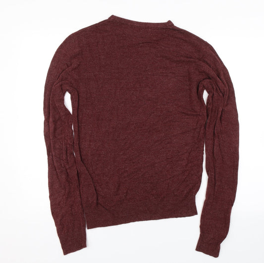 Cedar wood Mens Red Pullover Jumper Size XS
