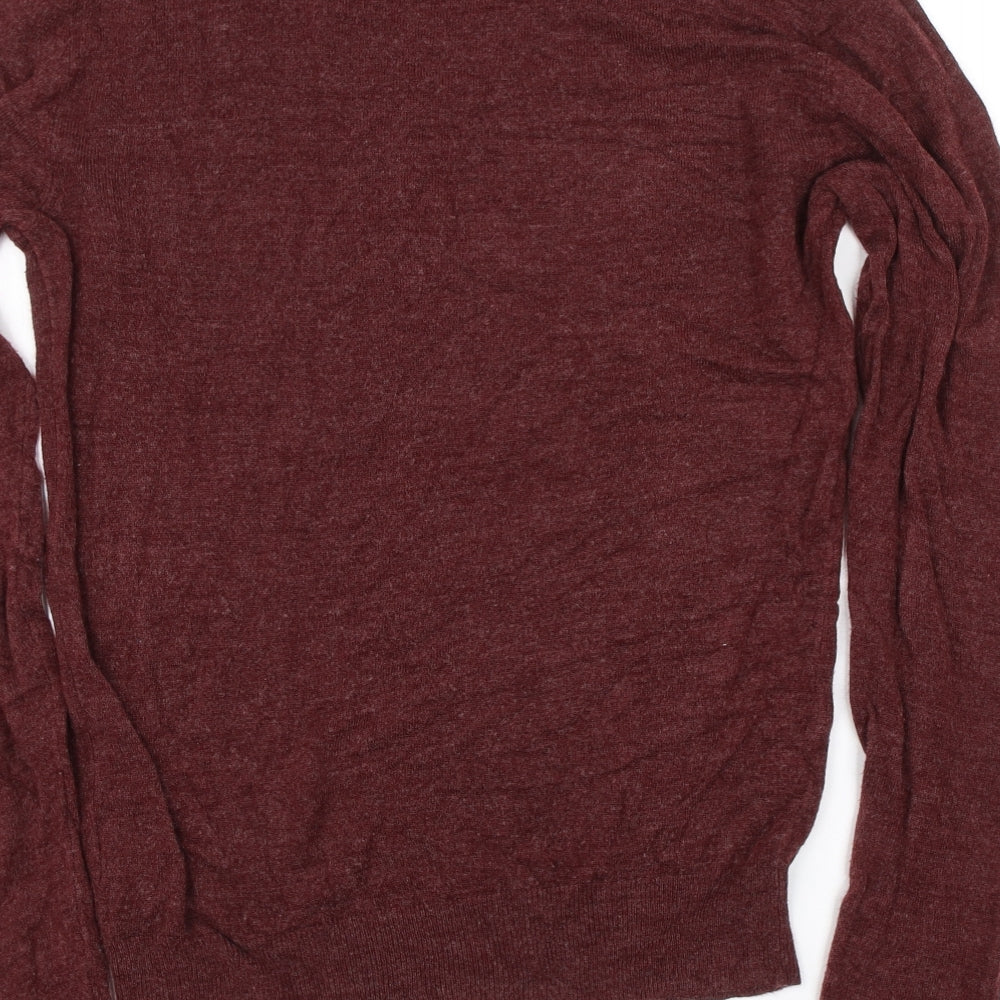 Cedar wood Mens Red Pullover Jumper Size XS