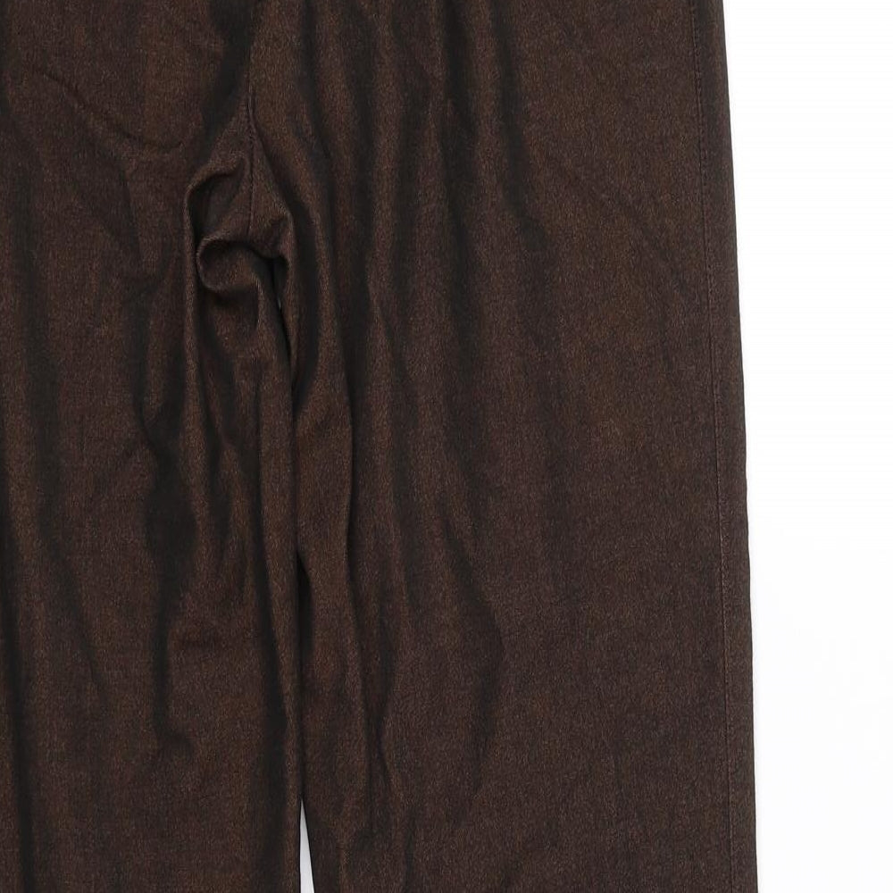 Preworn Womens Brown Trousers Size S L26 in
