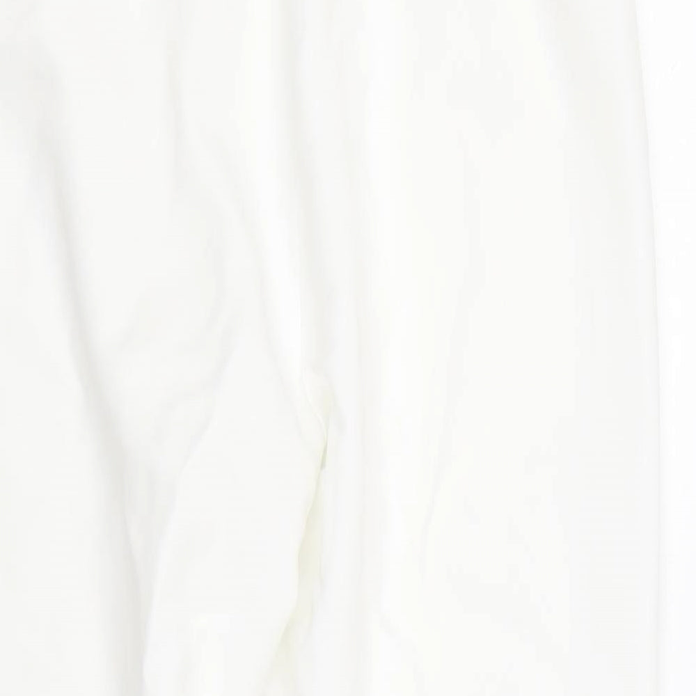 BM Womens White Trousers Size 12 L24 in