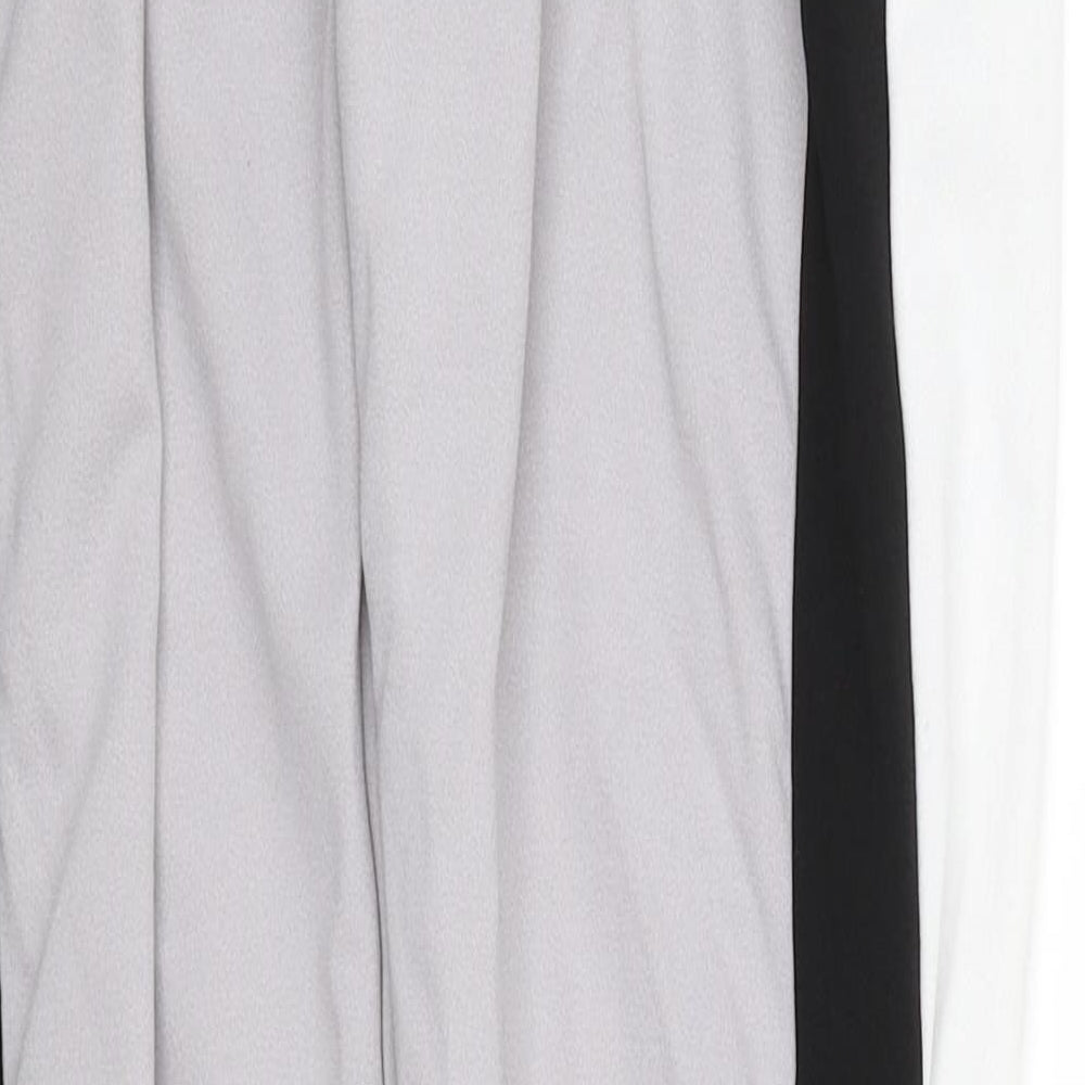 Preworn Womens Grey Striped Sweatpants Trousers Size S L28 in