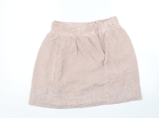 Janina Womens Pink Floral Mini Skirt Size 8