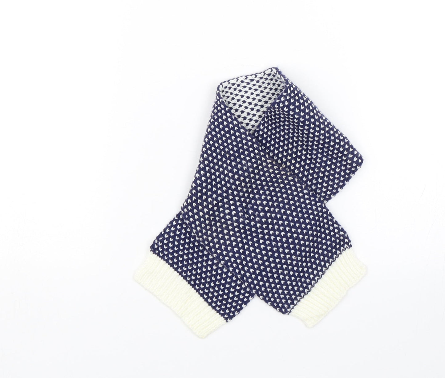 M&S Unisex Blue Polka Dot Scarf One Size