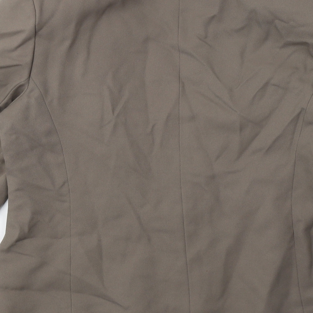 Preworn Womens Grey Blazer Size 18