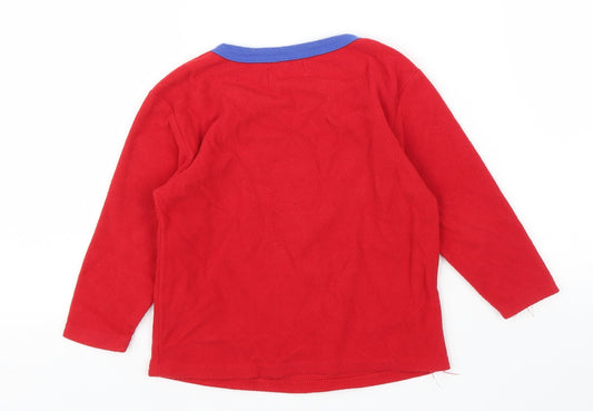 Primark Boys Red Pullover Jumper Size 2-3 Years