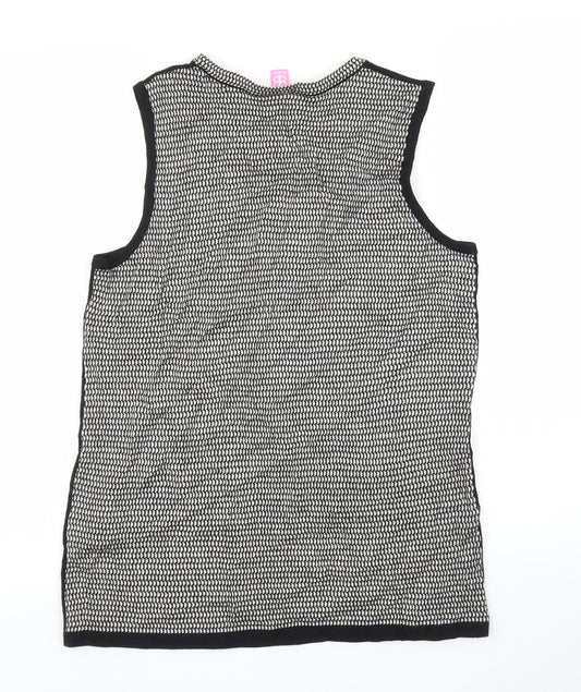 Basler Womens Black Basic Blouse Size 14