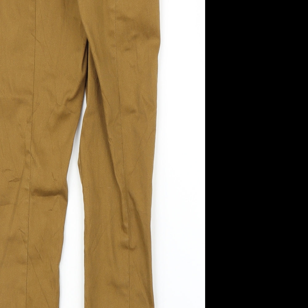 H&M Womens Beige Carpenter Trousers Size 8 L25 in