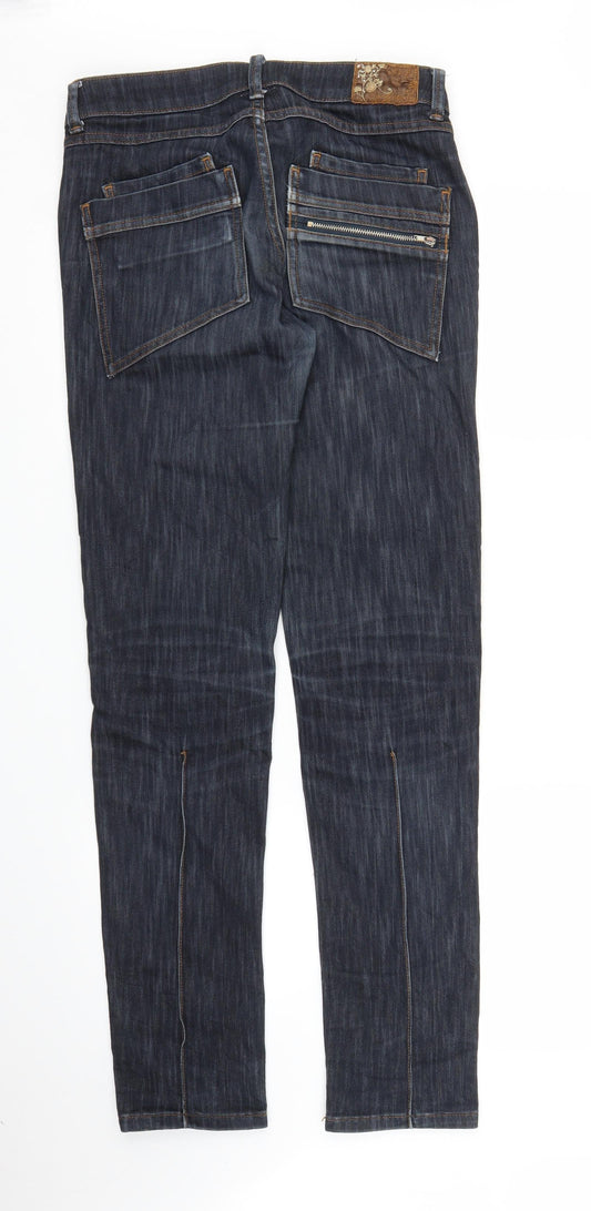 Here & There Womens Blue Denim Skinny Jeans Size 28 in L31 in