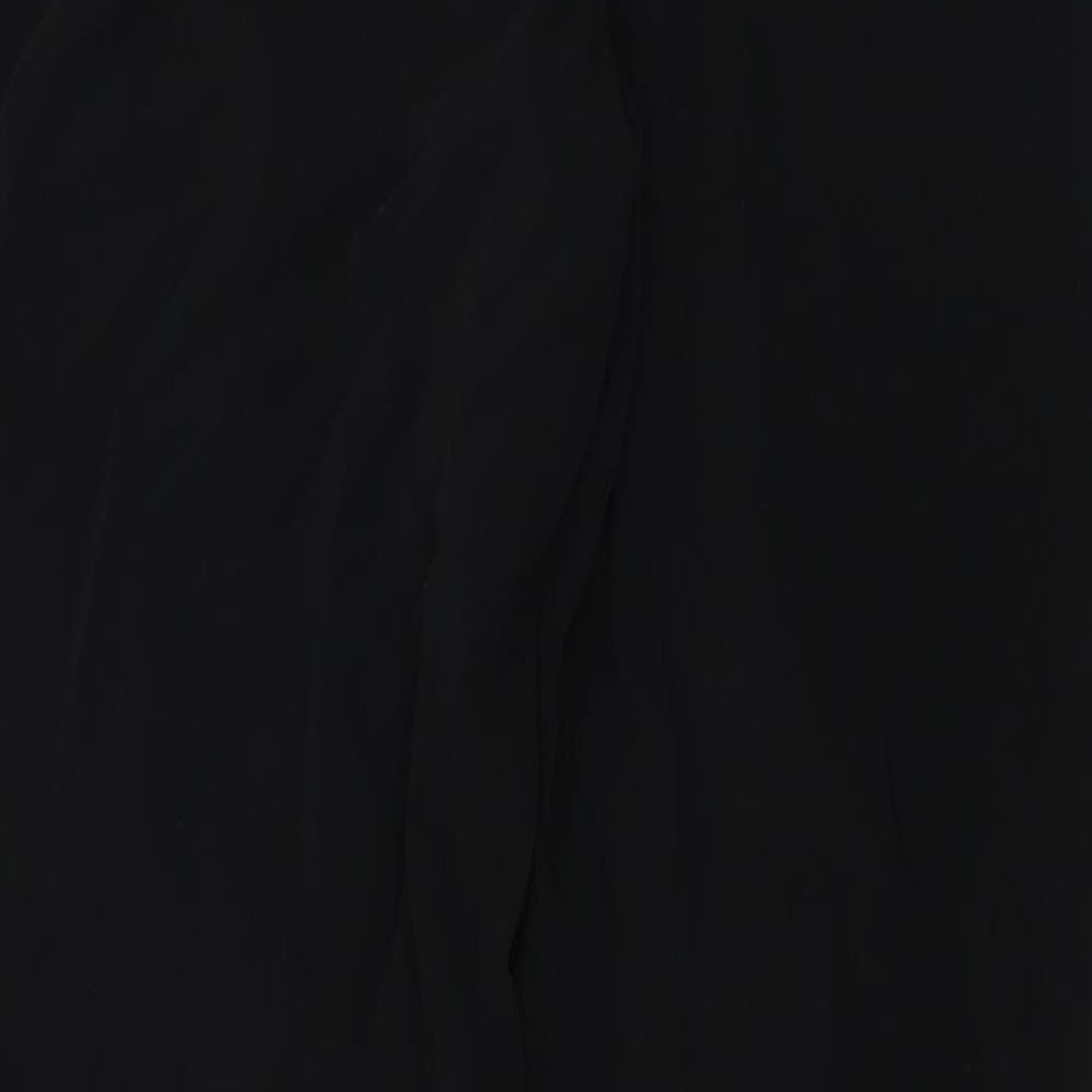BASLER Womens Black Trousers Size 10 L27 in