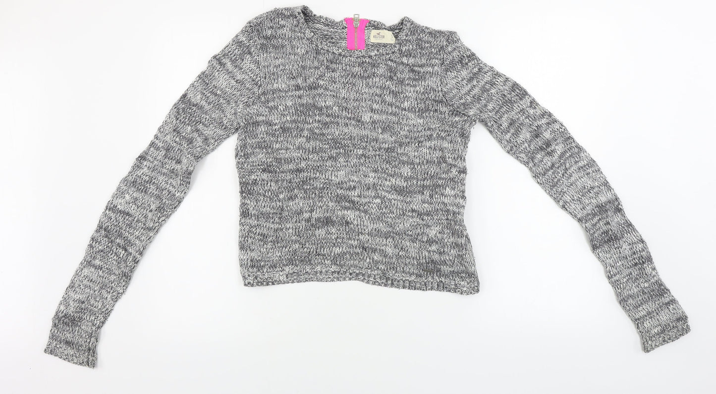 Hollister Womens Grey Pullover Jumper Size S