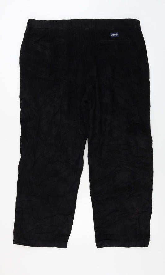 Maine New England Womens Black Corduroy Straight Jeans Size 40 in L27 in