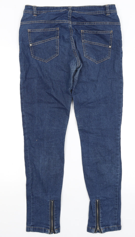 Preworn Womens Blue Straight Jeans Size 10 L28 in